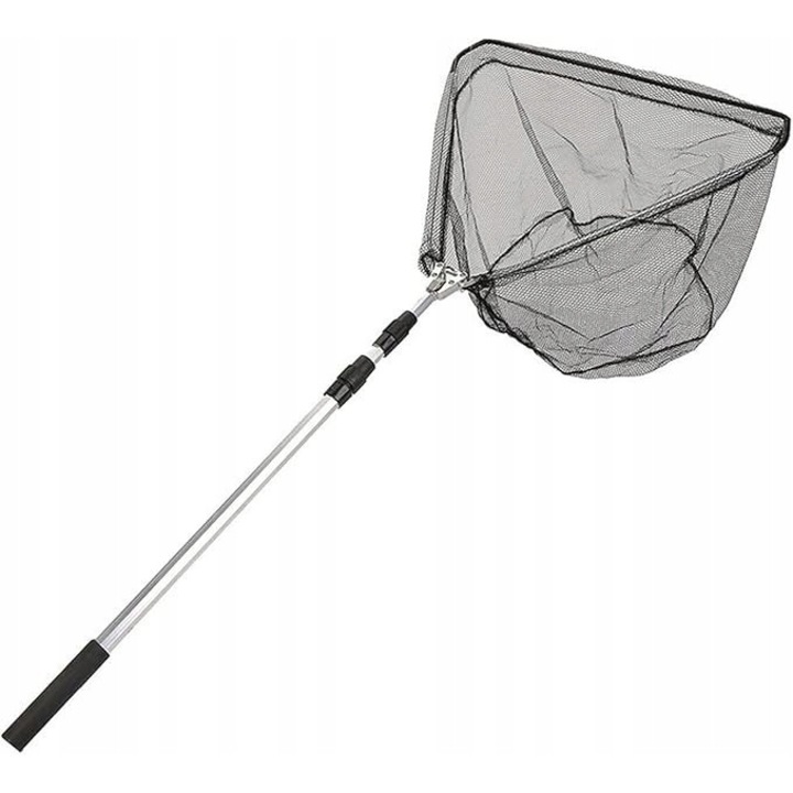 Minciog telescopic Rumpol 190cm, 3 sectiuni, aluminiu, cos 45cm, transport 70cm