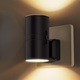 Lampa de veghe LED cu senzor de lumina, Veioza reglabila, reglaj intensitate 0-100LM, dimabila, lumina calda 3000K, priza, consum redus, pentru dormitor, baie, hol, siguranta noapte, lumina calda, design slim plug-in, Negru