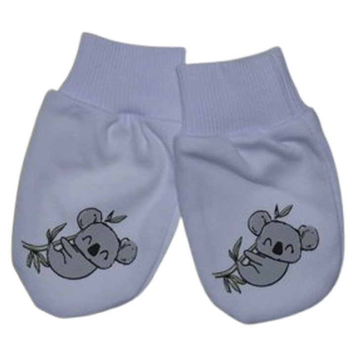 Manusi pentru nou-nascut, Mini Junior MA16031-56, Alb 56-62 CM