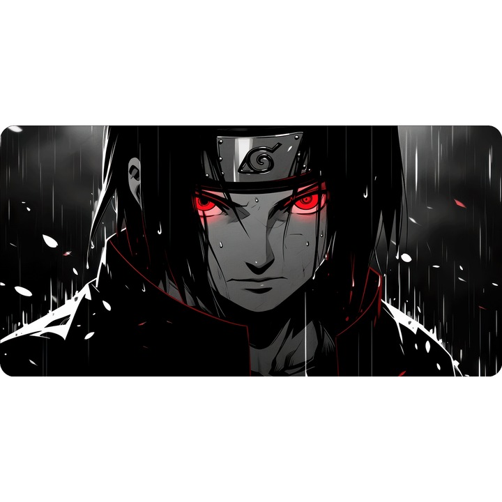 Mousepad Nature Deskmat Itachi uchiha dark 700x350x2mm margini drepte necusute Oktane