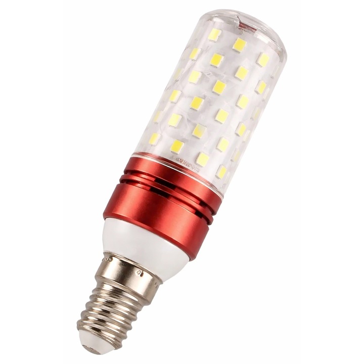 Bec LED E14 10W, 3 Температури Цвят 3000K/4000K/6000K, Топла Неутрална Студена Светлина, Смяна чрез Превключвател