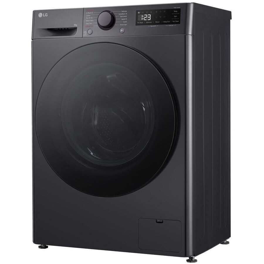 Masina de spalat rufe, LG, F2WR508S2M, 8kg, 1200rpm, negru, 60x48cm