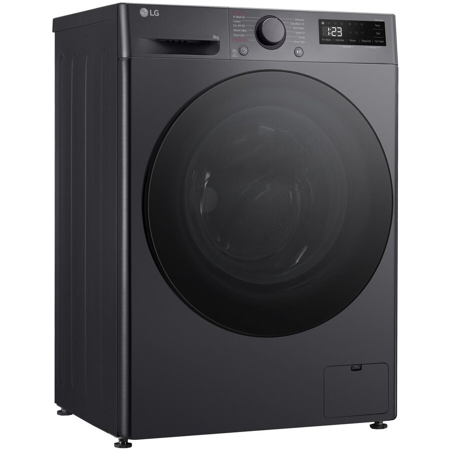 Masina de spalat rufe, LG, F2WR508S2M, 8kg, 1200rpm, negru, 60x48cm