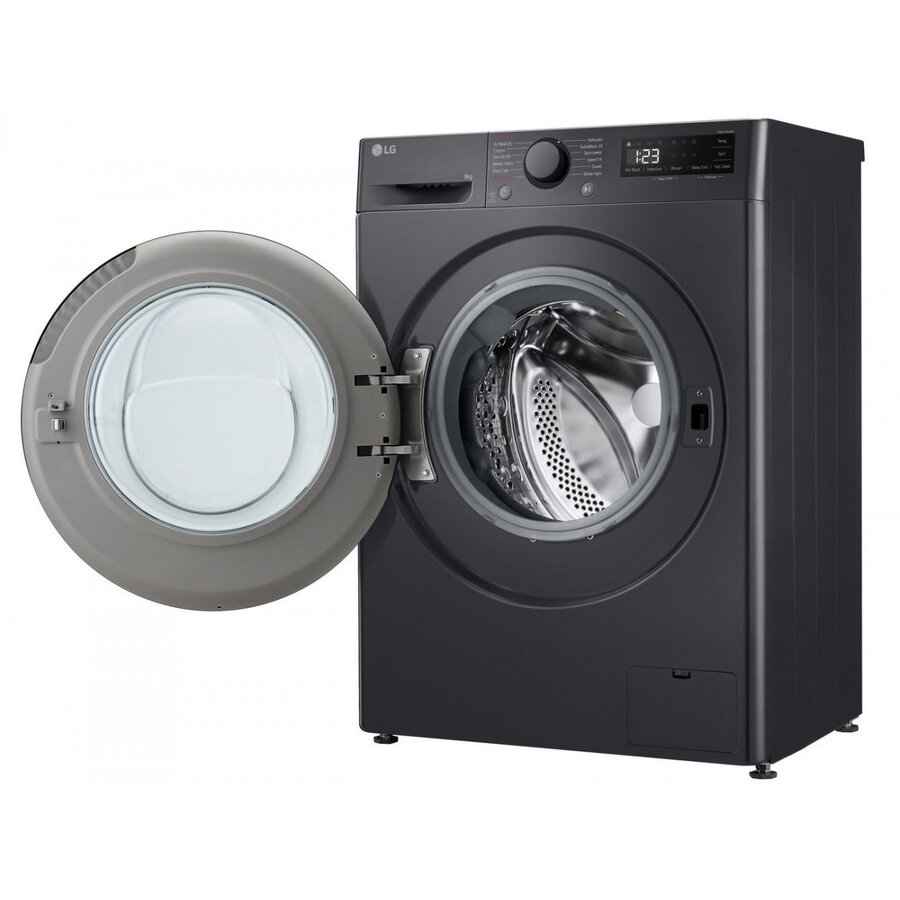 Masina de spalat rufe, LG, F2WR508S2M, 8kg, 1200rpm, negru, 60x48cm