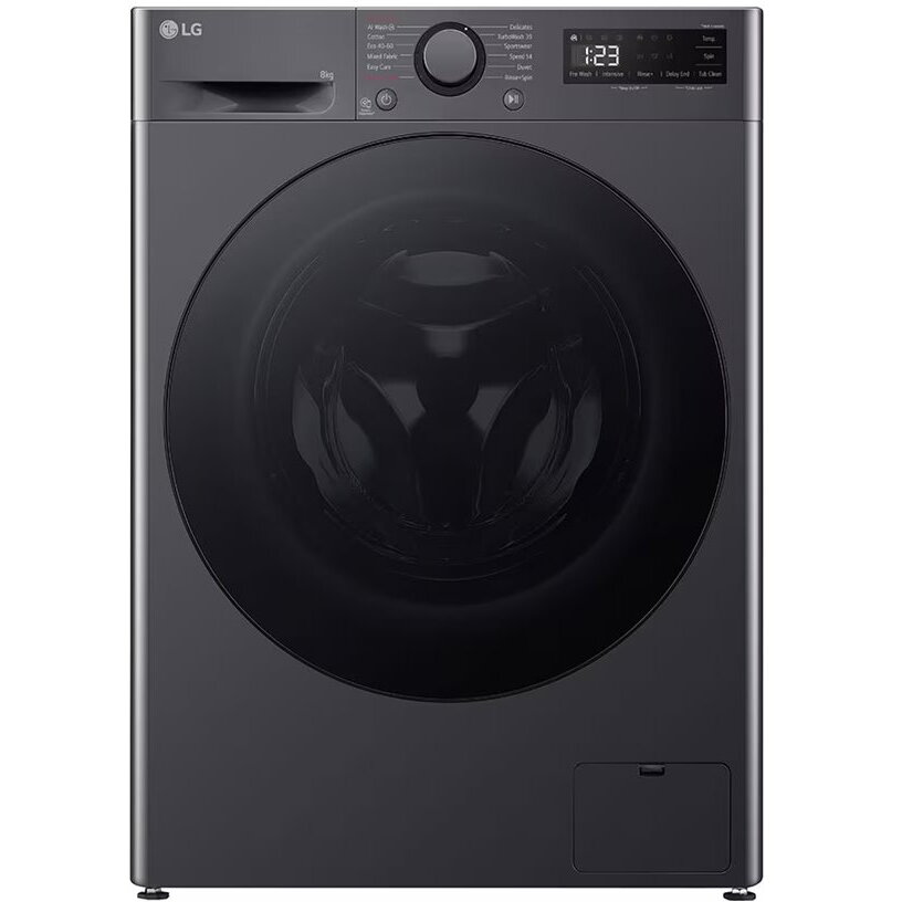 Masina de spalat rufe, LG, F2WR508S2M, 8kg, 1200rpm, negru, 60x48cm