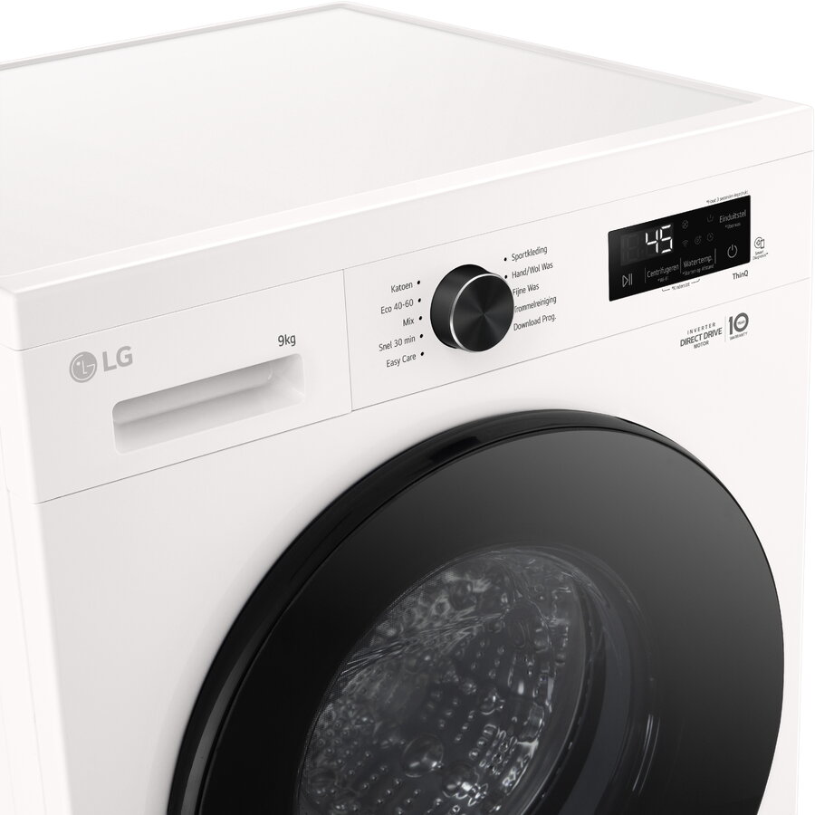 Masina de spalat LG F4X1009NWB, A, Incarcare frontala, Capacitate de spalare 9 kg, Adancime 55 cm, 1400 rpm, Alb