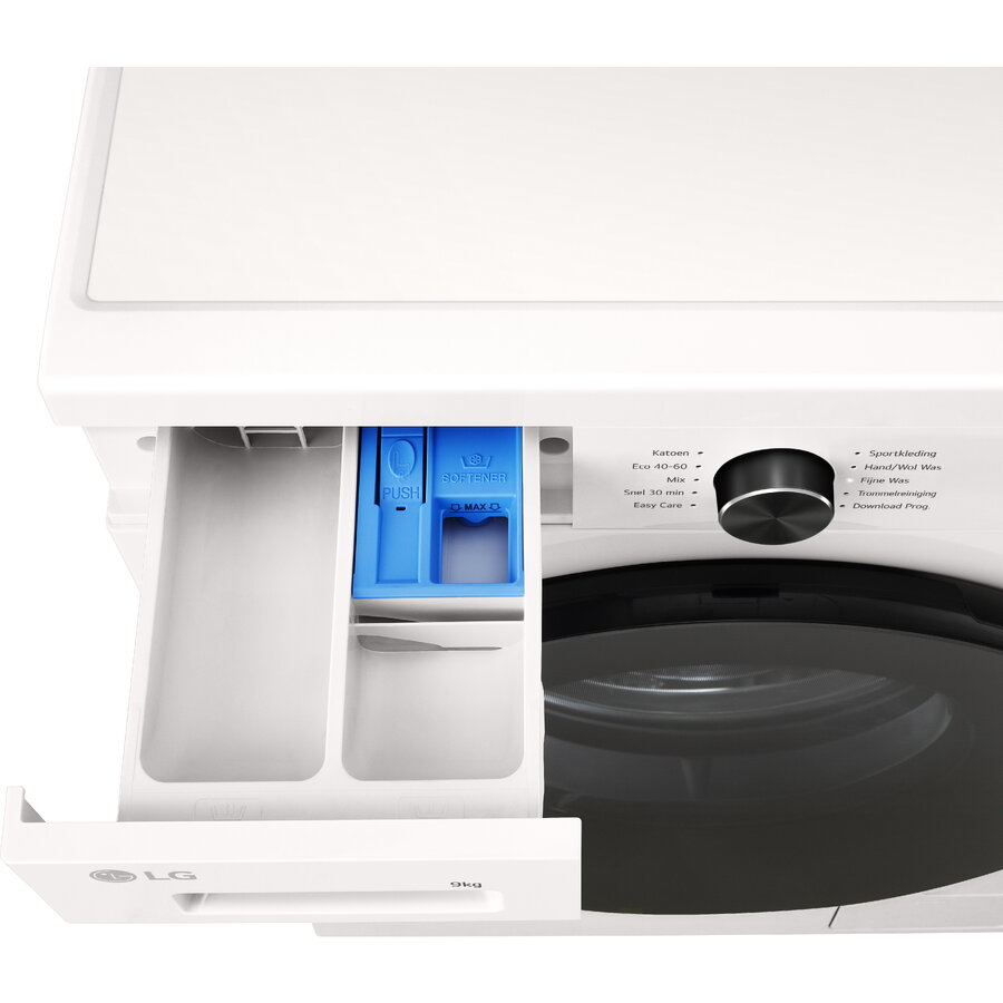 Masina de spalat LG F4X1009NWB, A, Incarcare frontala, Capacitate de spalare 9 kg, Adancime 55 cm, 1400 rpm, Alb