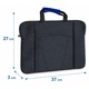 Elegáns Laptop Táska Védelemmel, Kiegészítő Rekesszel, 15.6”, Fekete