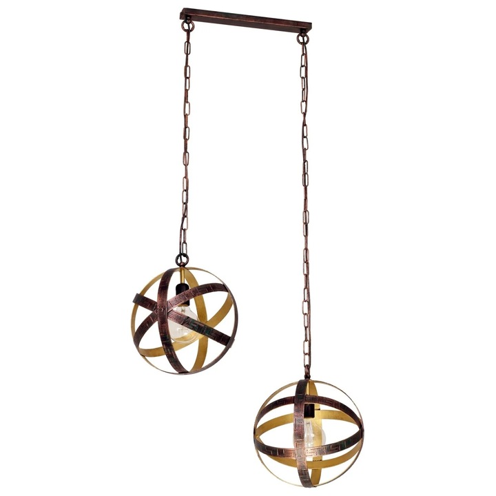 Пендел Galassia, 2xE27, антична мед, Klausen