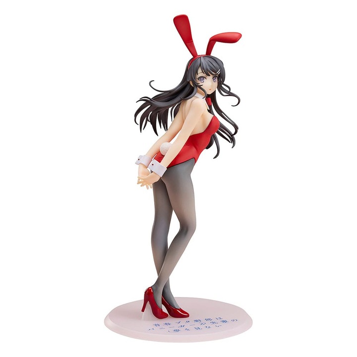 Mai Sakurajima figura 1/7, piros nyuszi ruha, ANIPLEX, többszínű