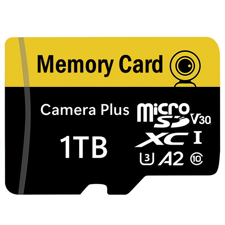 1TB memóriakártya adapterrel, microSDXC UHS-I U3 A2 V30, nagy sebességű Micro SD USB 3.0 kártya akár 100Mb/s sebességgel, okostelefonhoz, fényképezőgéphez, drónhoz