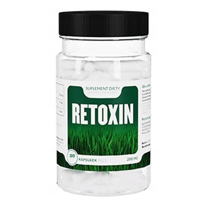 Таблетки Retoksin, NGS, формула за естествена детоксикация, растителни екстракти, 30 капсули
