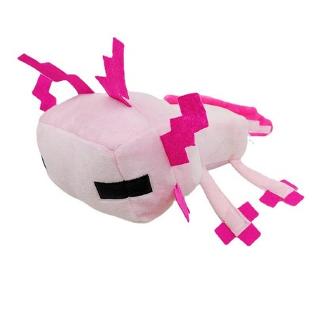 Jucarie de plus, salamandra roz Minecraft, 30x20cm - eMAG.ro