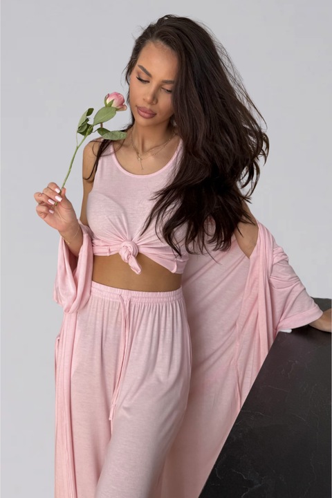 Set de 3 piese de damă KARMA Fashionable / Roz- Mărime unică