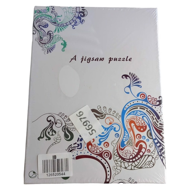 Дървен пъзел 1000 части Санторини 30x20см