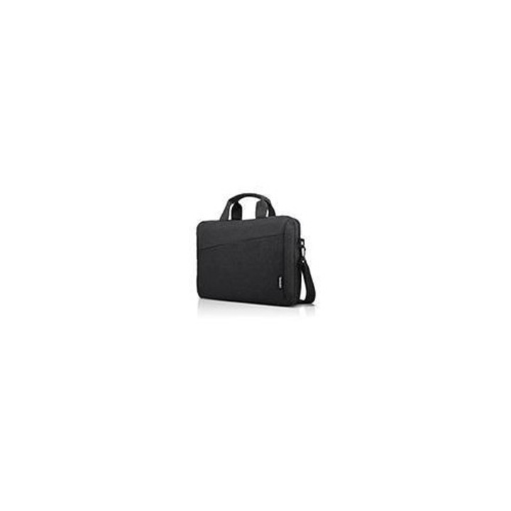 Lenovo, geanta toploader pentru laptop din textil cu bretea pentru umar T210, negru, 39.6 cm (15.6 inchi)