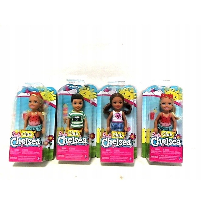 Papusa Barbie Chelsea si prietenele, Mattel, culori variate, set