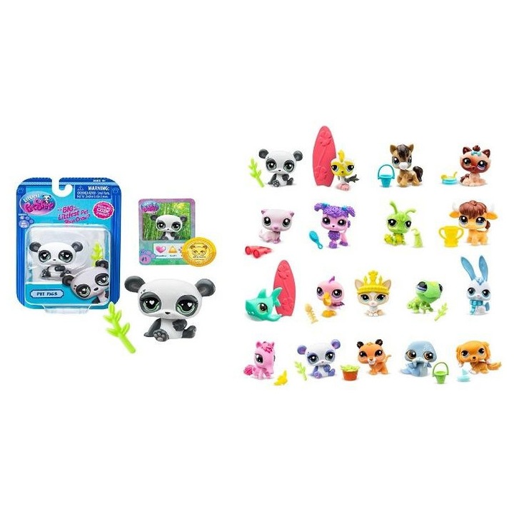 Figurina Littlest Pet Shop, set mix, 1 animal cu accesoriu, 4+