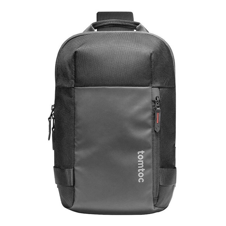 Rucsac pe umar Tomtoc Navigator-T24, 7L, negru, 40x25x12cm, pentru laptop de 14" si tableta de 11"