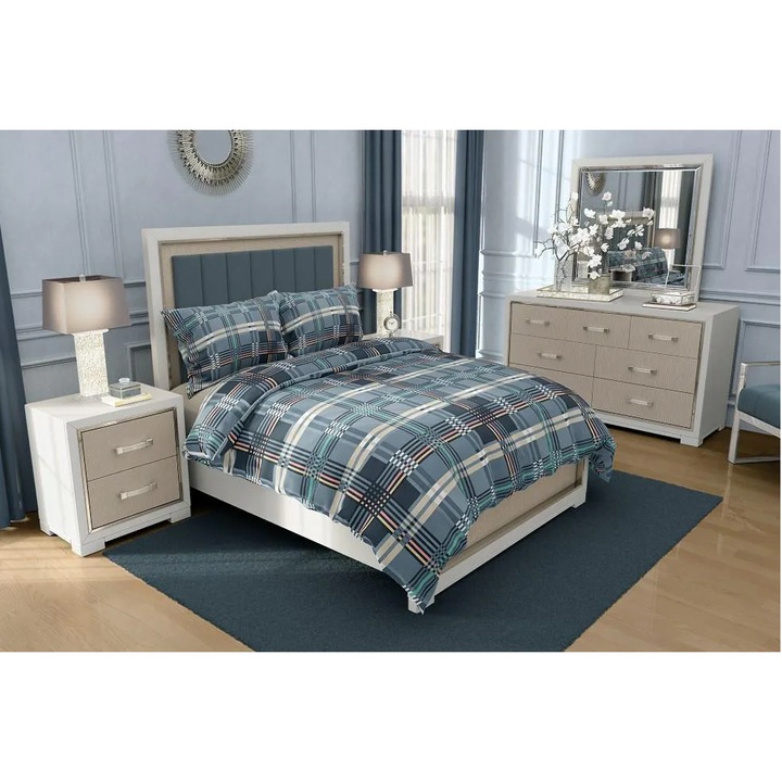 Zaratex MADRAS pamut ágynemű, többszínű, 140x200 cm + 1 x 70x80 cm