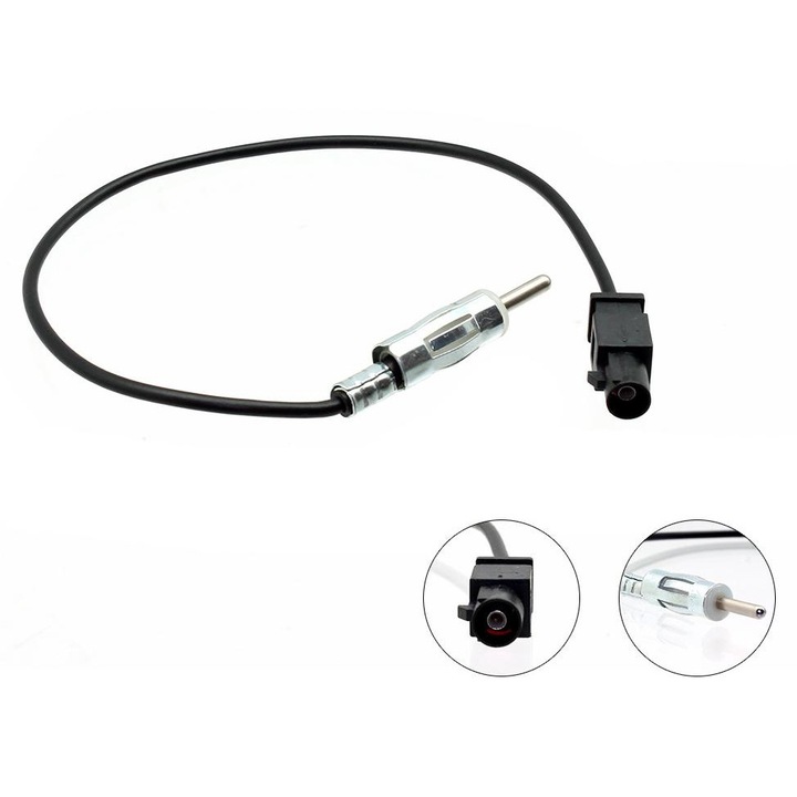 Adaptor antena drept Compotech, 28cm, compatibil cu BMW, negru
