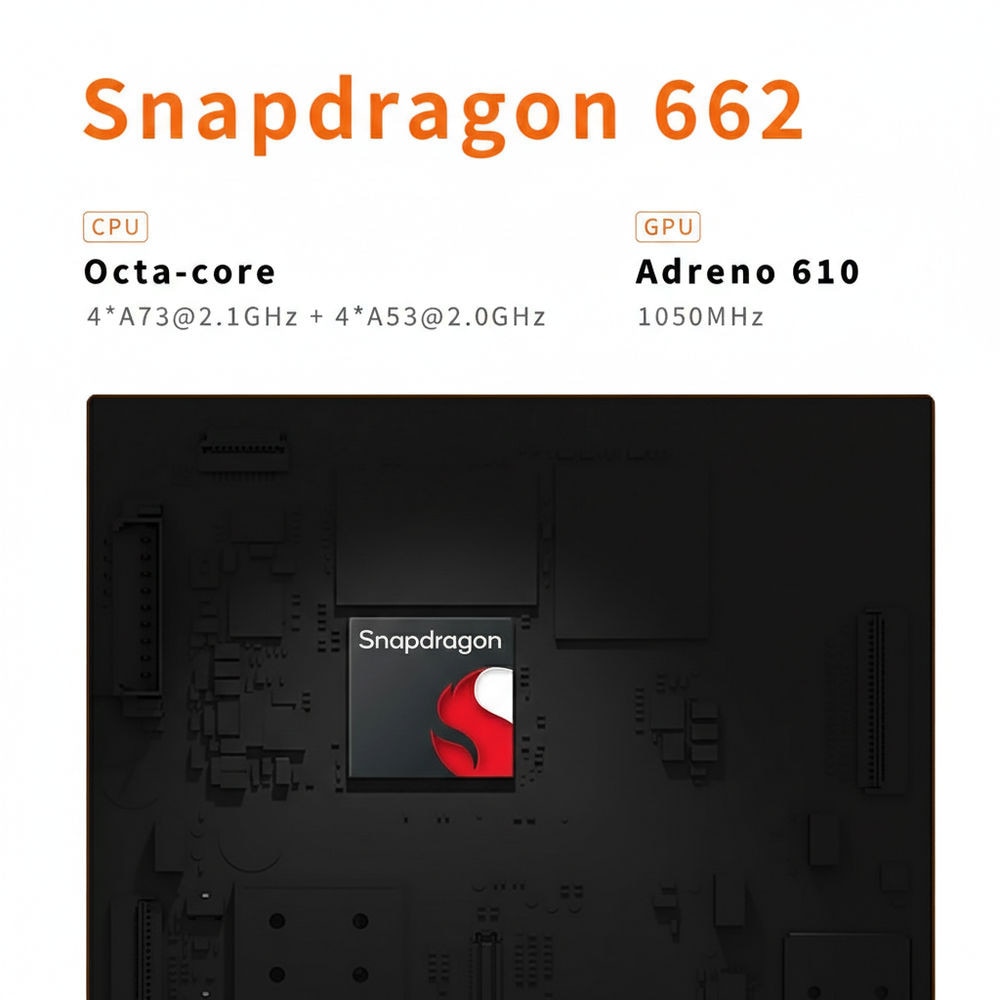 Consola portabila Mangmi Air X, Qualcomm Snapdragon 662 2GHz, 4GB LPDDR4X, IPS LCD 5.5" 1920x1080, 5000 mAh, WiFi 5, Bluetooth 5.0, alb