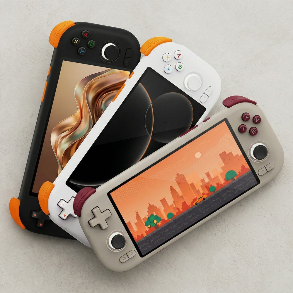 Consola portabila Mangmi Air X, Qualcomm Snapdragon 662 2GHz, 4GB LPDDR4X, IPS LCD 5.5" 1920x1080, 5000 mAh, WiFi 5, Bluetooth 5.0, alb