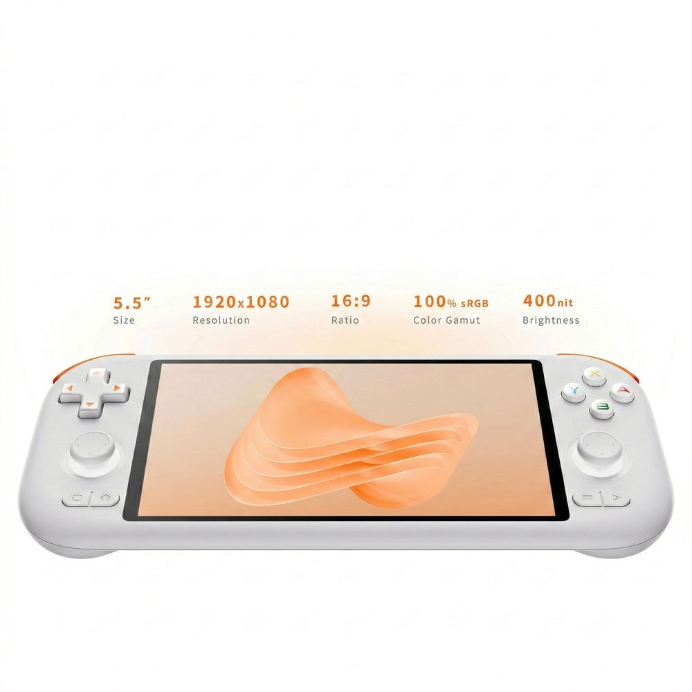 Consola portabila Mangmi Air X, Qualcomm Snapdragon 662 2GHz, 4GB LPDDR4X, IPS LCD 5.5" 1920x1080, 5000 mAh, WiFi 5, Bluetooth 5.0, alb
