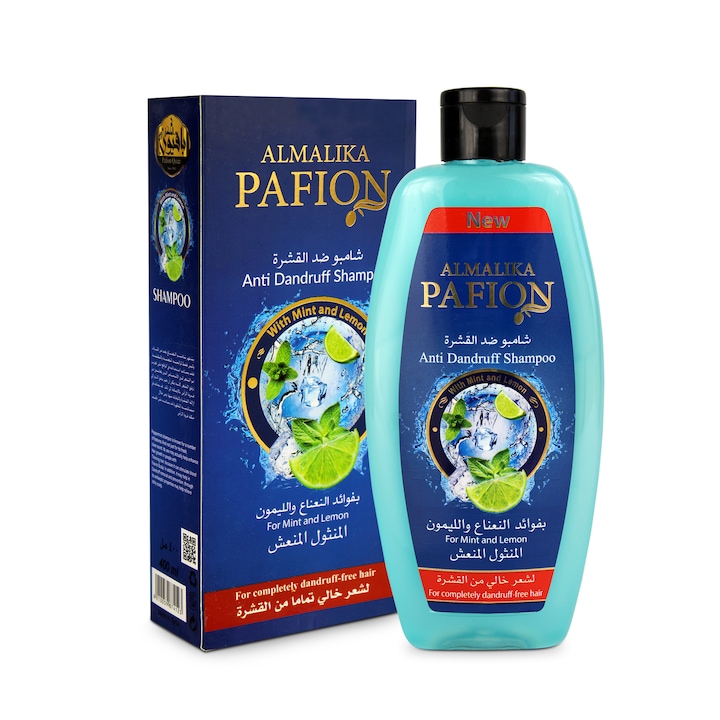 Sampon anti-matreata cu menta si lamaie 400 ml, Pafion Queen