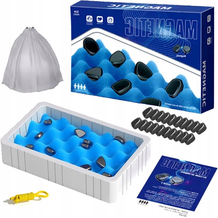 Joc de sah magnetic, 20 bile, 18x18x5cm