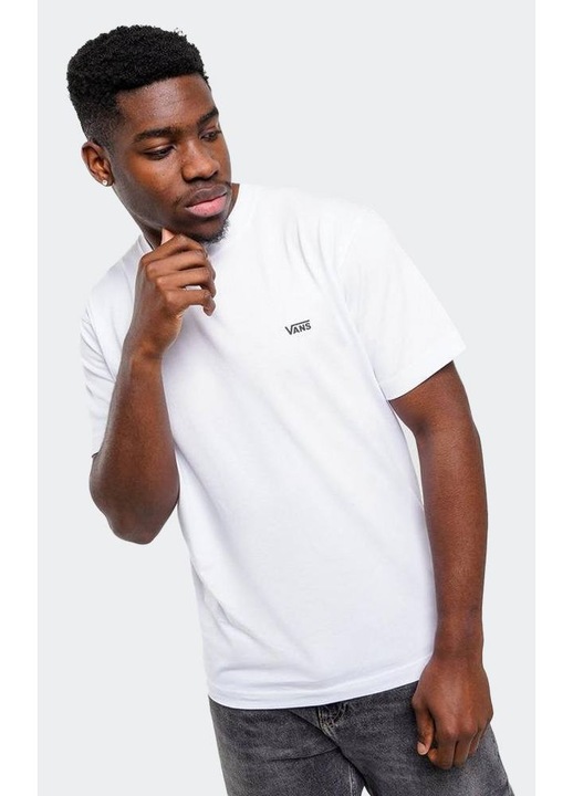 Tricou barbati, Vans, LEFT CHEST SS, bumbac 100%, alb, 2XL INTL