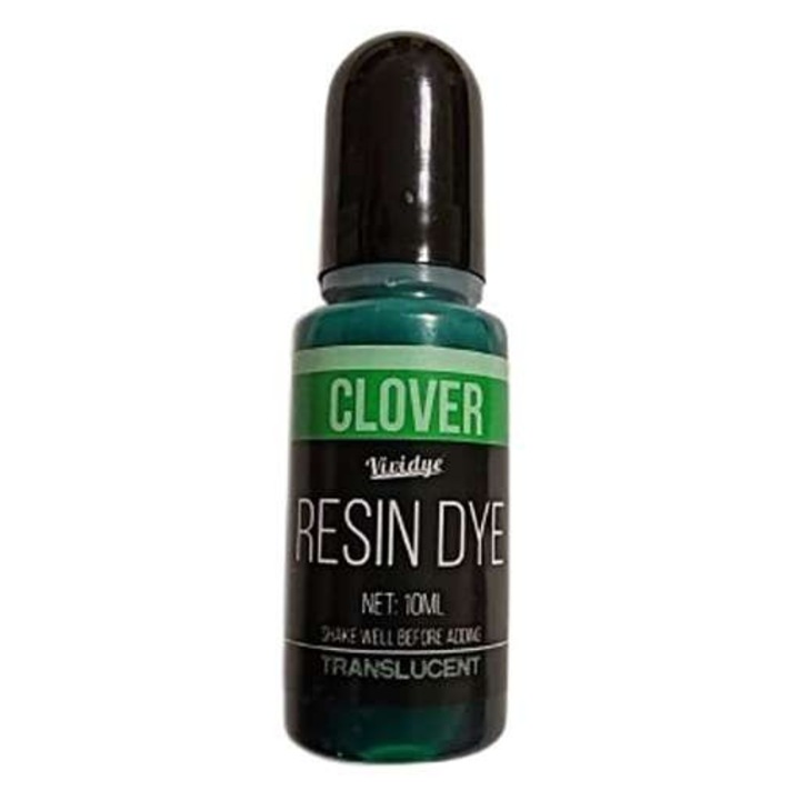 Colorant Verde Clover natural pentru rasina epoxidica, Vividye, 10 ml