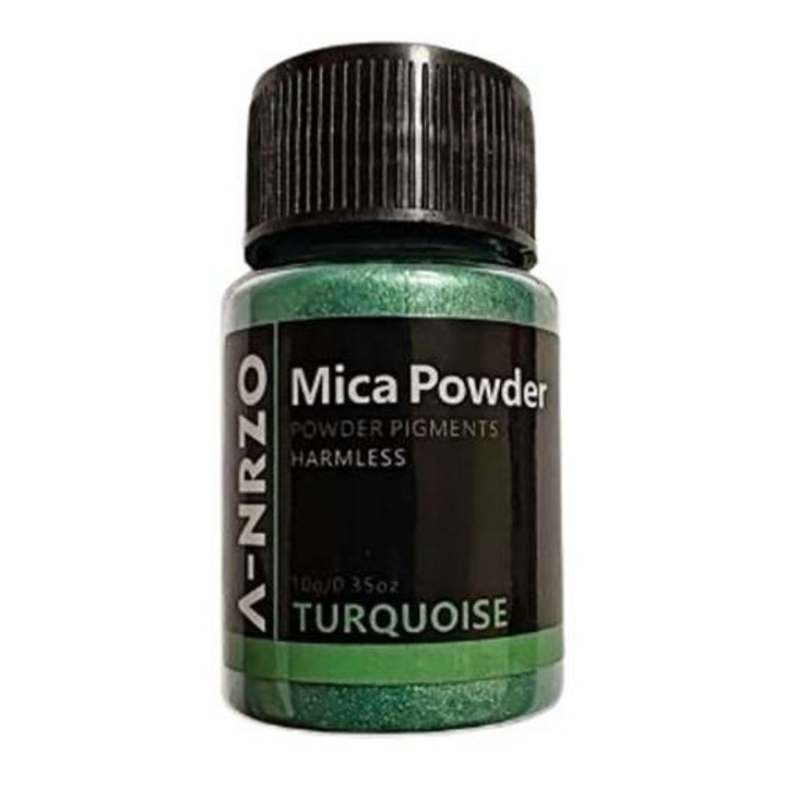 Pigment pudra turcoaz ANRZO, 10 ml, pentru lemn si ceramica