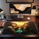 Mousepad Planet Deskmat Girls planets surreal mood manipulation 800x400x4 mm margini cusute Oktane