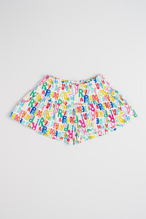 Agatha Ruiz de la Prada, Pantaloni scurti cu imprimeu si talie elastica, Multicolor