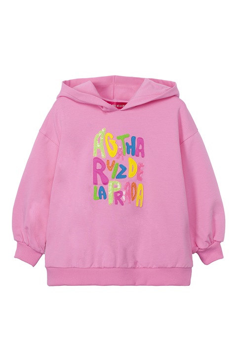 Agatha Ruiz de la Prada, Hanorac cu broderie logo, Galben/Roz/Albastru