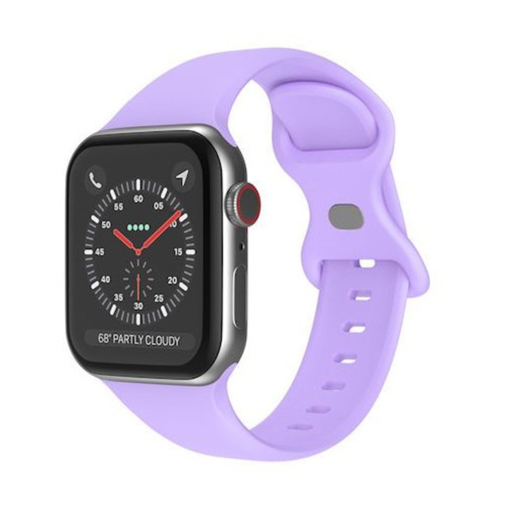 Bratara Techsuit pentru Apple Watch, set, silicon, 42/44/45mm, 21mm latime, 200mm lungime