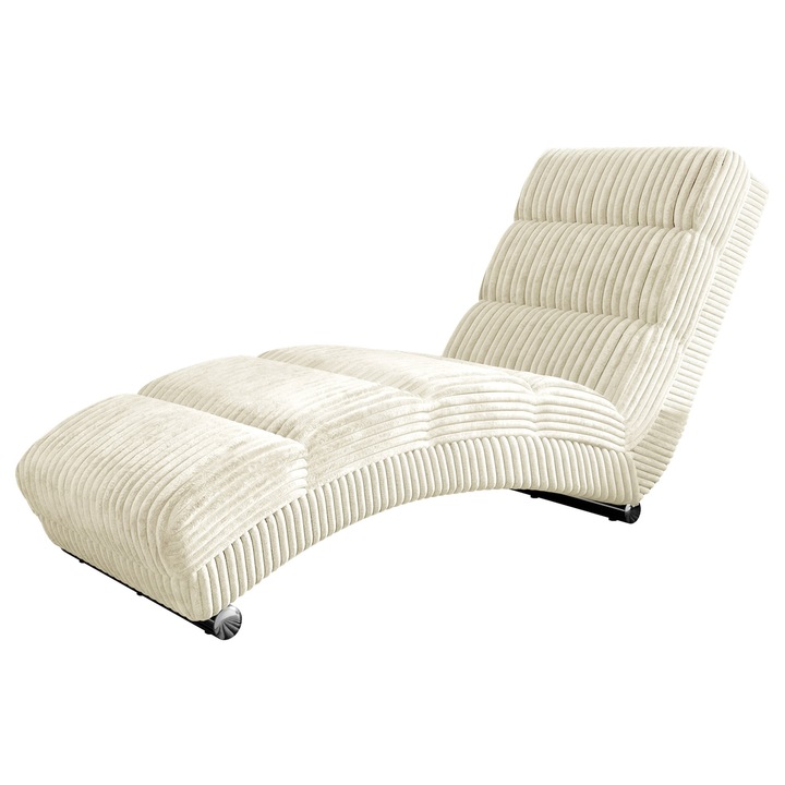 Fotoliu Laguna 60 Reiat Bis, MIRJAN 24, ecru, 62x180x84 cm