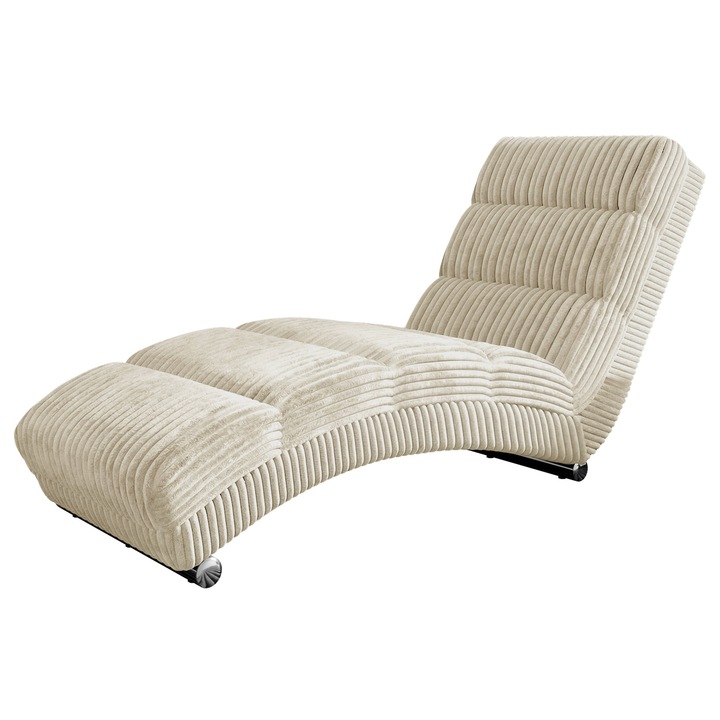 Fotoliu Laguna 60 Reiat Bis, MIRJAN 24, crem, 62x180x84 cm