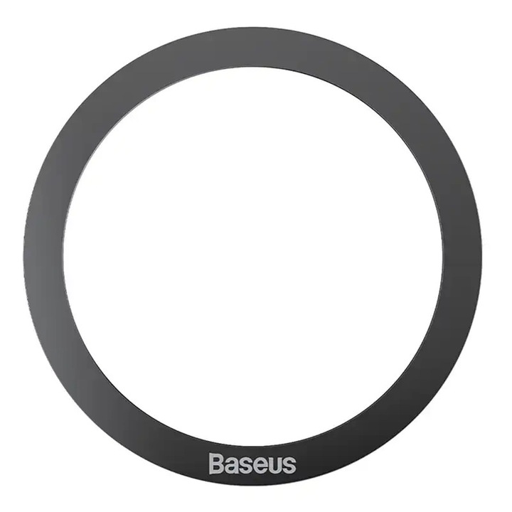 Комплект 2 магнитни пръстена Baseus Halo, съвместими с MagSafe, 0.4мм, черен, 2 бр