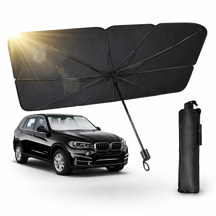 Parasolar pentru Parbriz Auto tip Umbrela pentru Protectie Solara