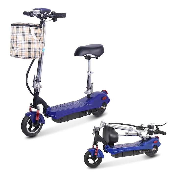 Unificare M5 elektromos roller, 350W, 20 km/h, kék, 92x52x95cm, 18 kg