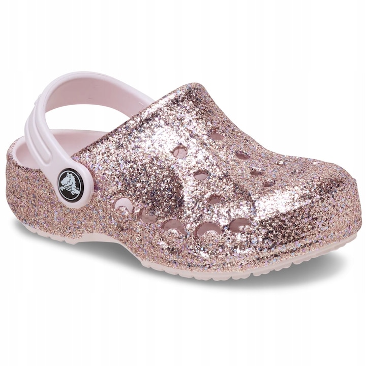 Crocs Saboti copii unisex Baya Mixed Glitter Clog Roz paldwqfwq, Roz