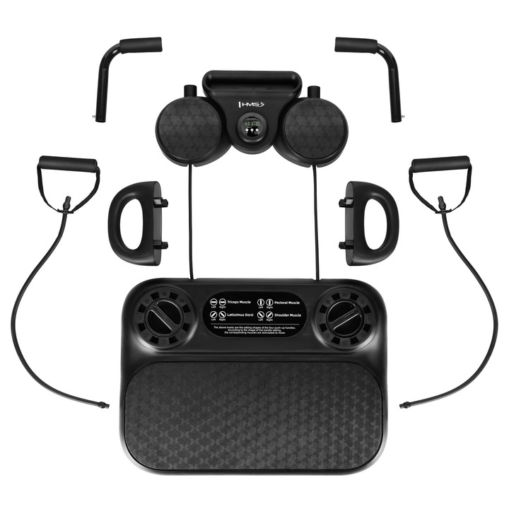 Placa multifunctionala HMS DBP01, manere flotari, benzi elastice, 56x40cm, suport telefon