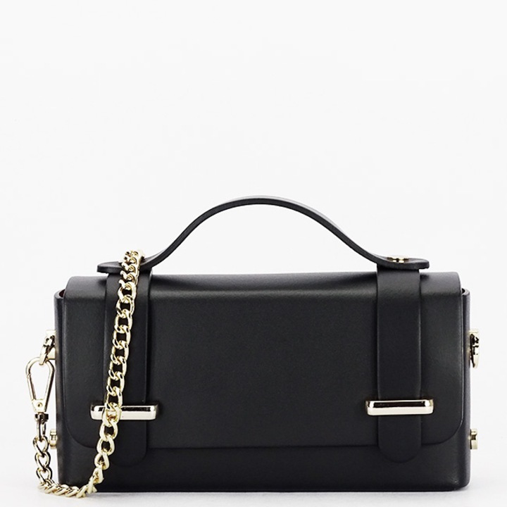 Geanta mica neagra din piele naturala 1870 06 Negru