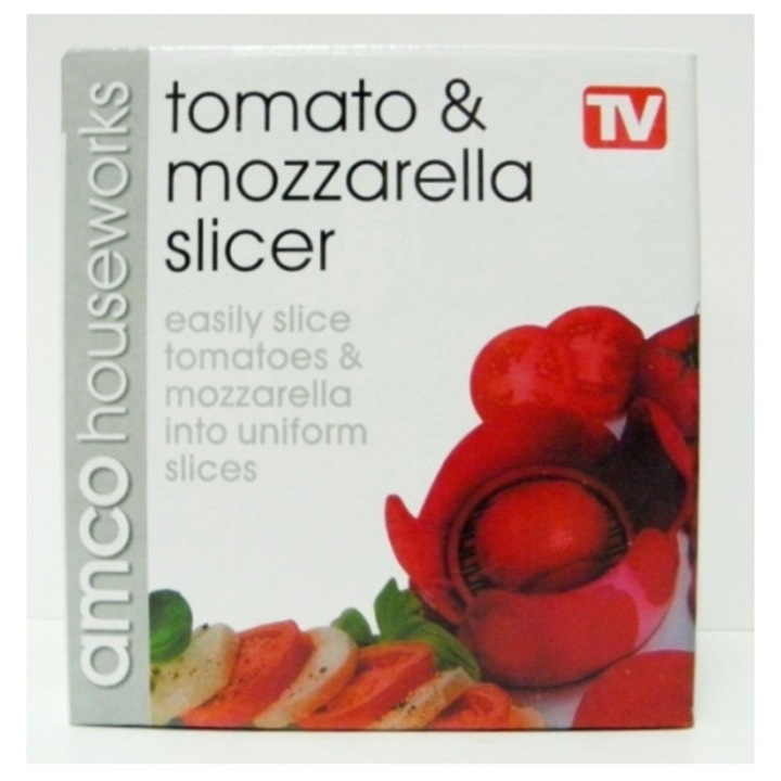 Feliator manual RHEANA, pentru rosii si mozzarella, plastic rezistent, otel de calitate