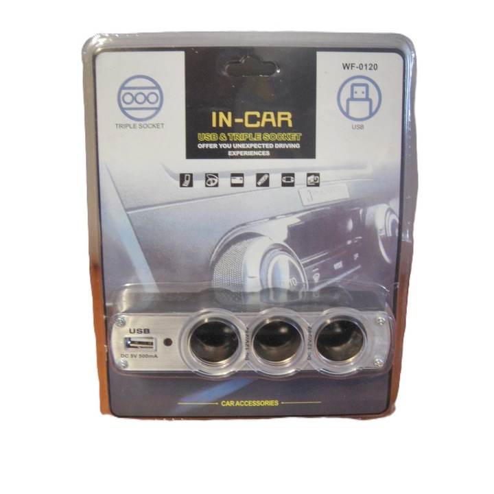 Incarcator auto RHEANA, MJ-615/9256, USB