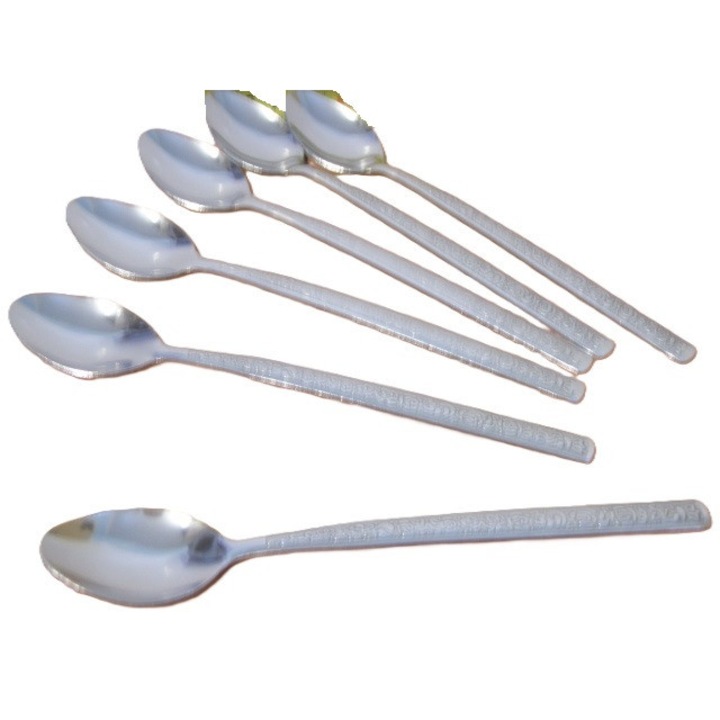 RHEANA hosszú desszertkanál készlet, 6 darabos, 18 cm