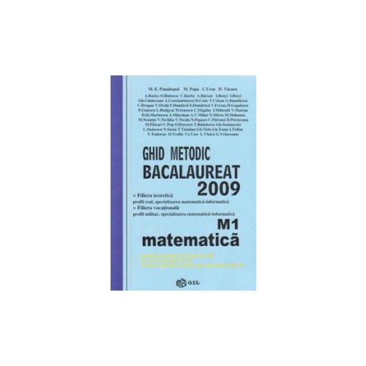Ghid metodic BACALAUREAT 2009 Matematica M1, Maria Elena Panaitopol