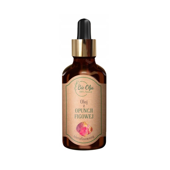 Ulei de smochina de Barbaria presat la rece, nerafinat, 50 ml, Bio Olja